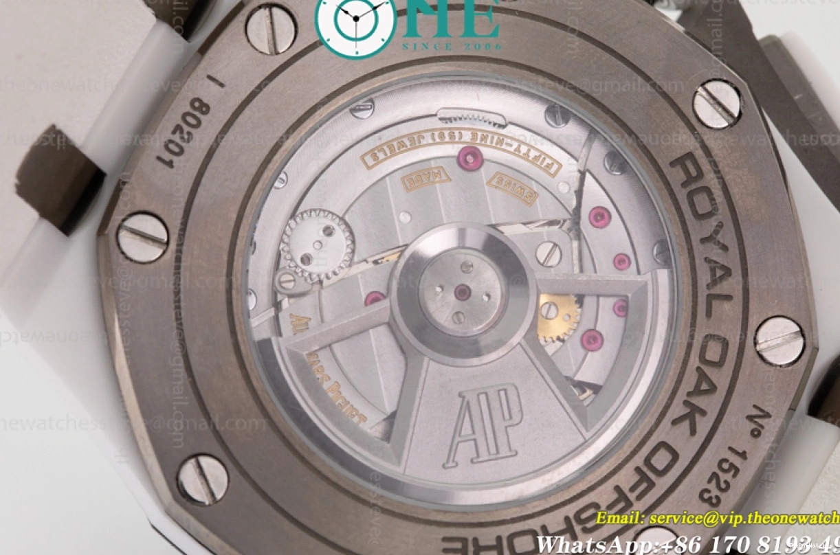 - White Oak Offshore Ceramic Chronograph Piguet Audemars Royal A3126 26402CB JF 0314